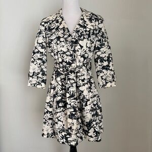 Black & White Graphic Coat